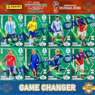 PANINI FIFA WORLD CUP RUSSIA 2018 ADRENALYN XL: GAME CHANGER การ์ดสะสมฟุตบอล Football Trading Card
