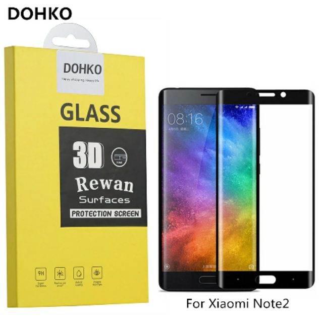 Xiaomi Mi Note 2 3D Curved Full Screen Protector Tempered Glass