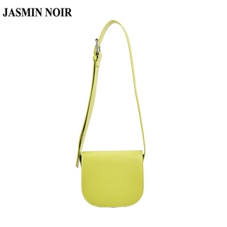 Jasmin NOIR กระเป๋าสะพายข้าง หนัง PU เรียบง่าย สําหรับผู้หญิง