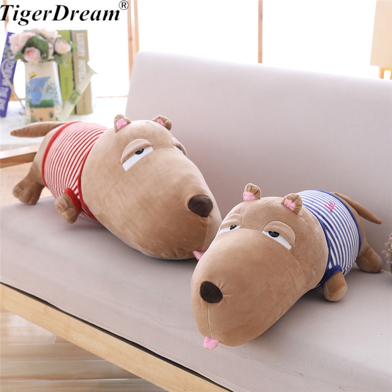 New One Piece Cute Big Head Dog Doll Plush Toys PP Cotton Stuffed Dogs High Quality Animal Toys