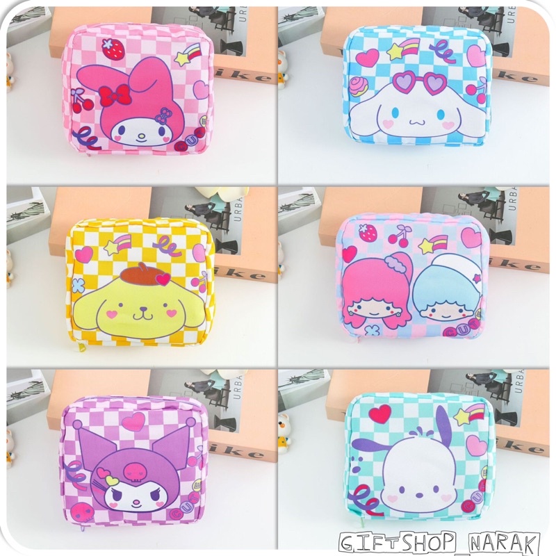 พร้อมส่ง🇹🇭 A040 กระเป๋าเก็บผ้าอนามัย กระเป๋าใส่เครื่องสำอาง กระเป็บเก็บของ กระเป๋าอนกประสงค์ ถุงเก็บผ้าอนามัย
