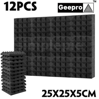 12 Packs Foam Acoustic Foams Tiles Soundproofing Panels Home Sound Padding Studio