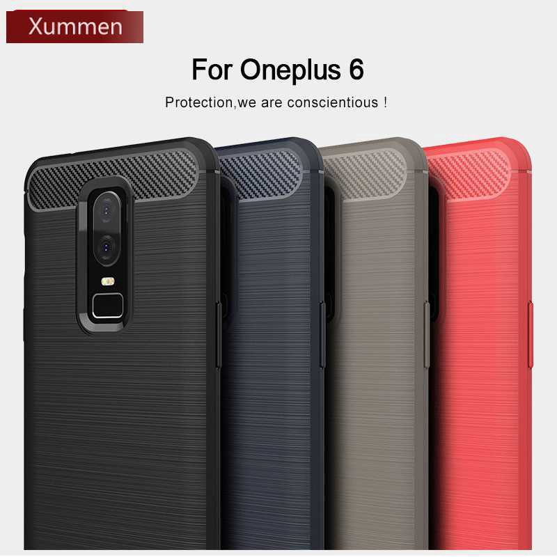 Xummen Oneplus 6 Case For Oneplus 6 Cell Phone Case Cover Fashion Shock Proof Soft Silicone 6.28"