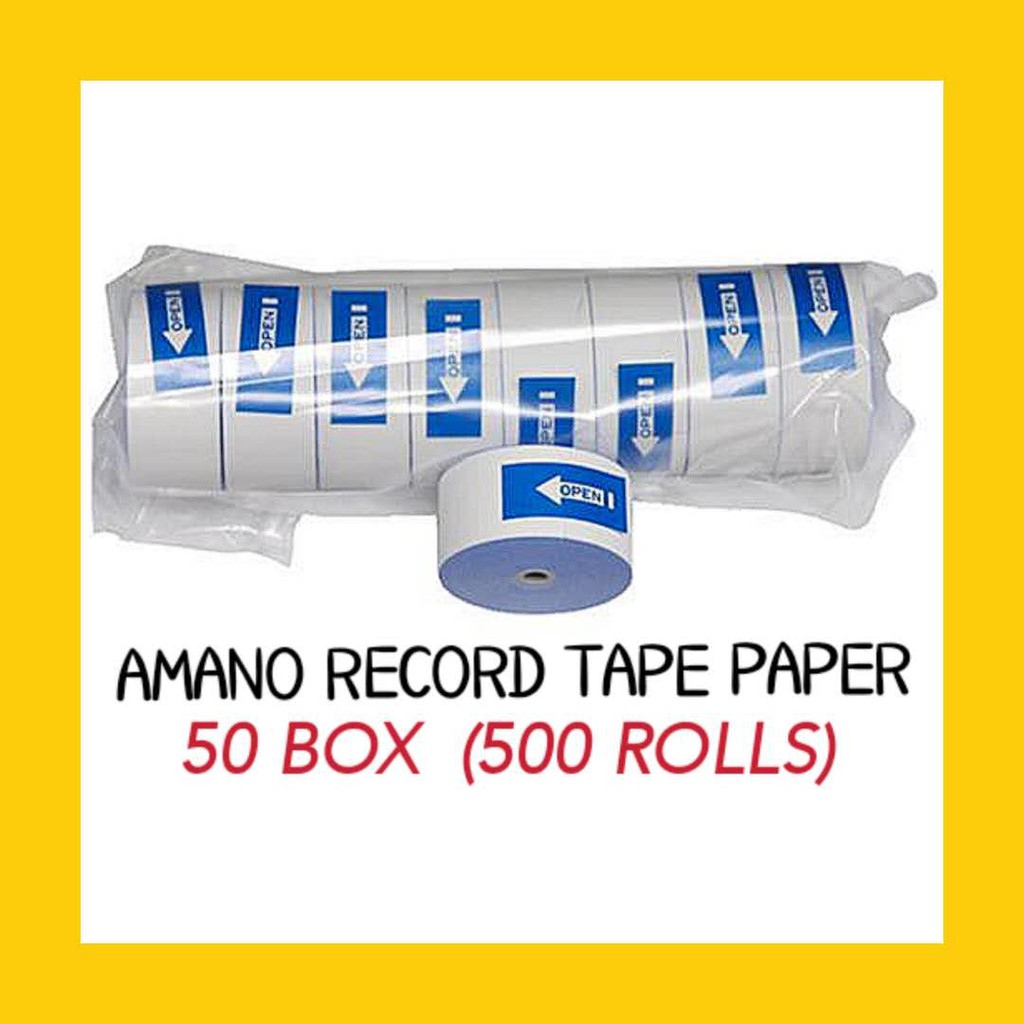 ม้วนเทปบันทึก 500 ม้วนสําหรับนาฬิกา PR-600 / PR-500 Amano Watchman