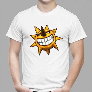 เสื้อยืดแฟชั่น เสื้อยืดคอกลม ผ้าฝ้าย 100% พิมพ์ลายการ์ตูนอนิเมะ Soul Eater Sun tee Icon สีขาว