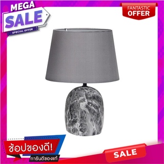 ไฟตั้งโต๊ะ CARINI DE3682M-GY สีเทา/ดำ โคมไฟตั้งโต๊ะ TABLE LAMP CARINI DE3682M-GY GREY/BLACK