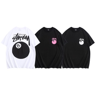 【HOT】เสื้อยืดแขนสั้น ผ้าฝ้าย พิมพ์ลาย Stussy แฟชั่นสําหรับผู้ชาย และผู้หญิง