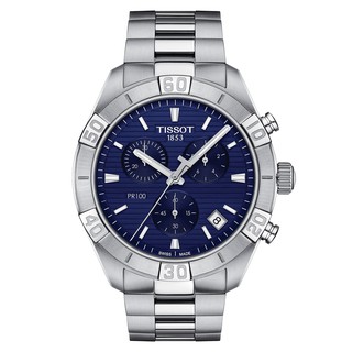 Tissot PR100 Sport Gent Chronograph ทิสโซต์ พี อาร์ 100 สปอร์ต เจนท์ สีน้ำเงิน เงิน T1016171104100 นาฬิกาผู้ชาย