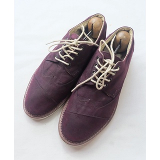 Toms Shoes Brogues Size 41EU สีม่วงเข้ม มือสอง ของแท้