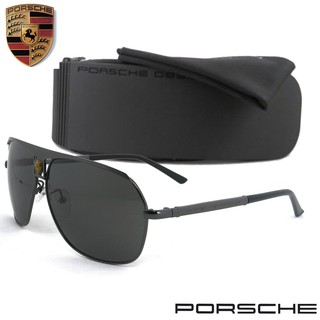 Polarized แว่นกันแดด แฟชั่น รุ่น PORSCHE UV 8850 C-2 สีเทาเลนส์ดำ เลนส์โพลาไรซ์ ขาข้อต่อ สแตนเลส สตีล แว่นตา Sunglasses