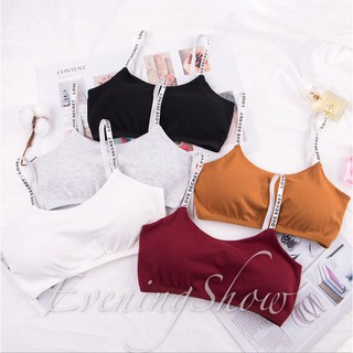 V012 SALE กีฬา Sling Bra! ! ! มีให้เลือก 5 สี🔥ปุ่มที่ด้านหลังสามปุ่ม / ด้วยฟองน้ำรอง