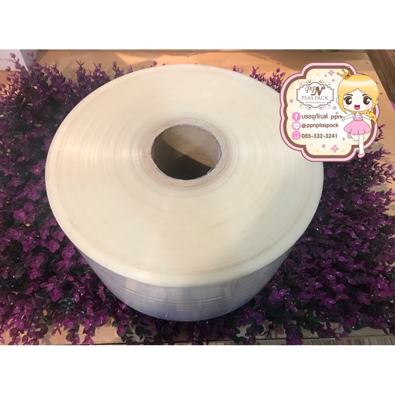 ม้วนพลาสติกใส หนา 40 ไมครอน สำหรับเครื่องแพ็คอัตโนมัติ มีสต๊อกพร้อมส่ง