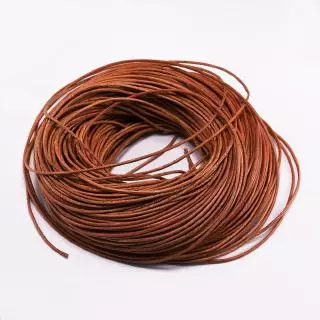 ST.KUNKKA 2-5M เชือกหนังวัวแท้ สำหรับทำเครื่องประดับ ขนาด 1- 6 มม. 3 สีสายเชือกหนังวัว ทรงกลม ขนาด