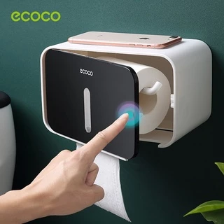 [พร้อมส่ง]Ecoco กล่องใส่ทิชชู่ กันน้ำ กล่องใส่กระดาษทิชชู่ ติดผนัง รุ่นไม่ต้องเจาะ E1903