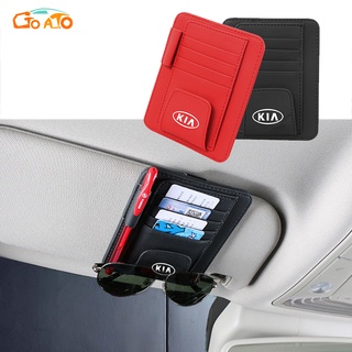 GTIOATO ที่บังแดดรถยนต์ car holder ที่เก็บของในรถ ที่ใส่เก็บบิล ปากกา นามบัตร กล่องแว่นกันแดด สำหรับ KIA Picanto Rio Sportage Grand Carnival Sorento Seltos K2500 Stonic Soluto Forte Stinger