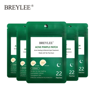 Breylee แผ่นแปะรักษาสิว ดูดสิวเสี้ยน ใช้ตอนกลางคืน (5 ชิ้น)