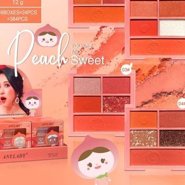 AnyLady Sweet Peach Love 5 แผงชอล์กพาเลท NO: 840