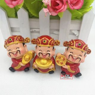 ตุ๊กตาจิ๋ว เทพโชคลาภชุด 3 ตัว