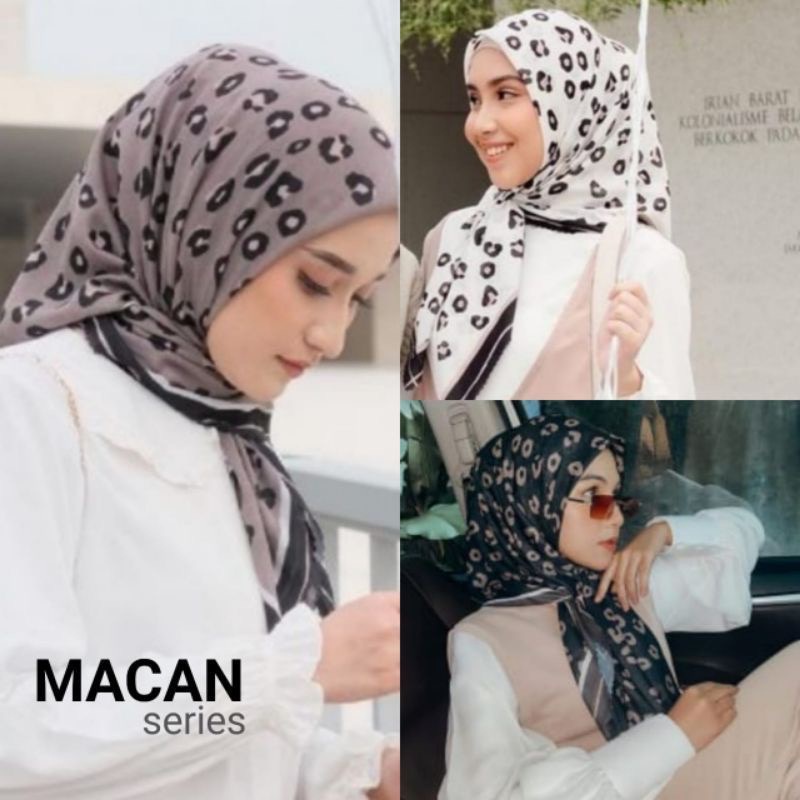 Leaopard MACAN motif vual Hijab/Latest motif สี่เหลี่ยมผืนผ้า Hijab/premium vual สี่เหลี่ยมผืนผ้า Hi