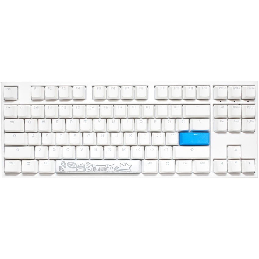 Keyboard ค ย บอร ด Ducky One 2 Tkl Rgb Pure White Cherry Mx Red Rgb Led En Th Shopee Thailand