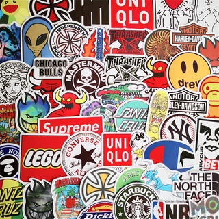 101Pcs/Set ❉ Fashion Brand Logo Mixed สติ๊กเกอร์ ❉ DIY Fashion Mixed Waterproof Doodle Decals สติ๊กเกอร์