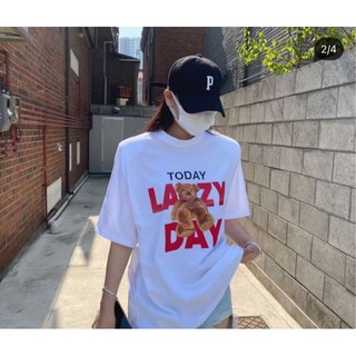 เสื้อยืดหมี Lazy T-shirt งานดีมากกกก