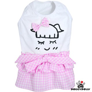 Pet clothes -Doggydolly  เสื้อผ้าแฟชั่น เสื้อผ้าสัตว์เลี้ยง เสื้อผ้าหมาแมว ชุดกระโปรง  D444 ขนาดไซส์ 1-9โล