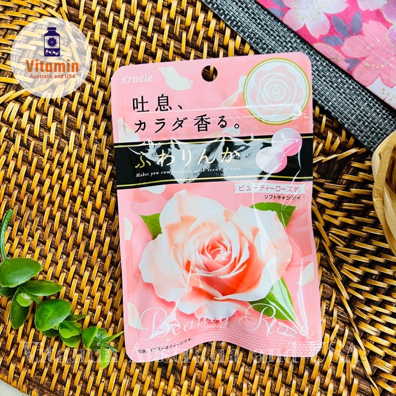 Kracie Kanebo Fragance Candy ลูกอมตัวหอมกลิ่นกุหลาบ จาก ประเทศญี่ปุ่น