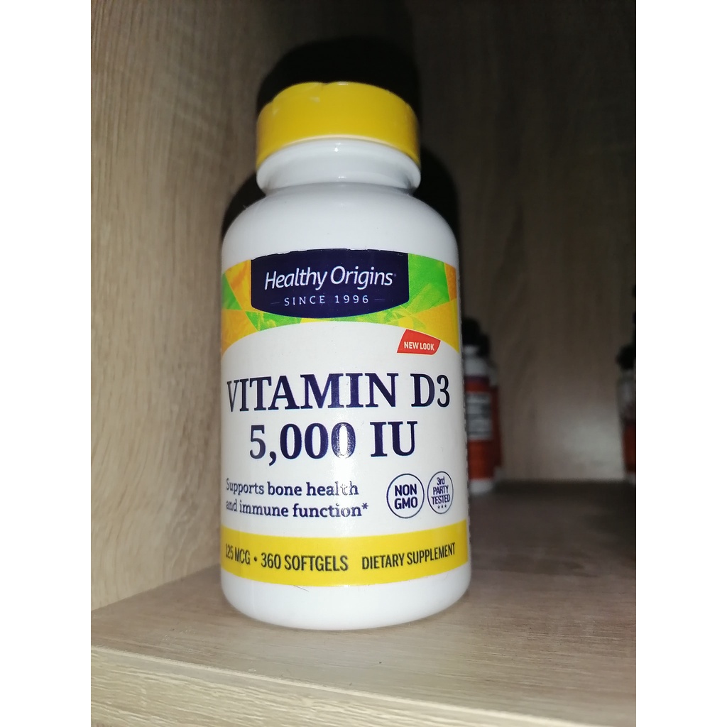 อาหารเสริมบำรุงกระดูก และ ภูมิคุ้มกัน vitamin d Healthy Origins Vitamin