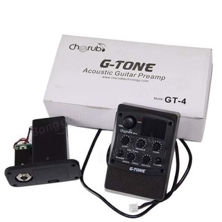 GT-4 G-Tone Tuner 8-Band EQ Tuner ปรีแอมต์ EQ TUNER ตั้งเสียงกีต้าร์อัตโนมัติ สำหรับกีต้าร์โปร่งไฟฟ้า แถมฟรี แบตเ