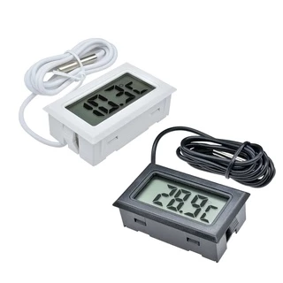 เครื่องวัดอุณหภูมิดิจิตอลหน้าจอ LCD สำหรับตู้ปลา