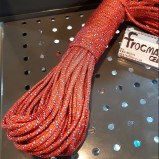 Frogmangear 
Paracord 550 lb Red-Blue White dot 
ยาว 30 m 
ไส้ใน 7เส้น
เชือกพาราคอด 550lb