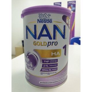 NAN goldpro HA1 400 กรัม สูตรสำหรับทารกที่มีความเสี่ยงต่อการเกิดภาวะภูมิแพ้ (exp 24/01/24)