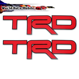 สติ๊กเกอร์ Sticker TRD สี Red Hilux Vigo Revo Toyota 2, 4 ประตู ปี2004 - 2014