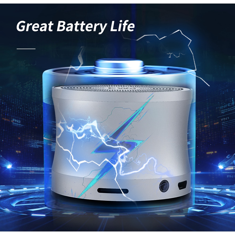 EWA A109  Bluetooth Speaker ลำโพงบลูทูธไร้สาย แบบพกพา 5W Enhanced BASS  เสียงความละเอียดสูงแบบ