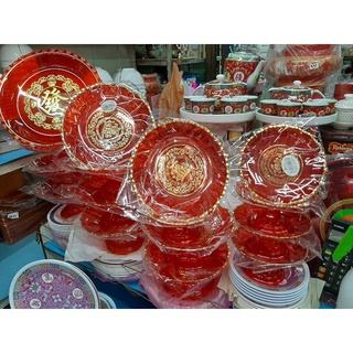 พานเเดง ไหว้เจ้า ใส่ผลไม้มีหลายขนาด😀