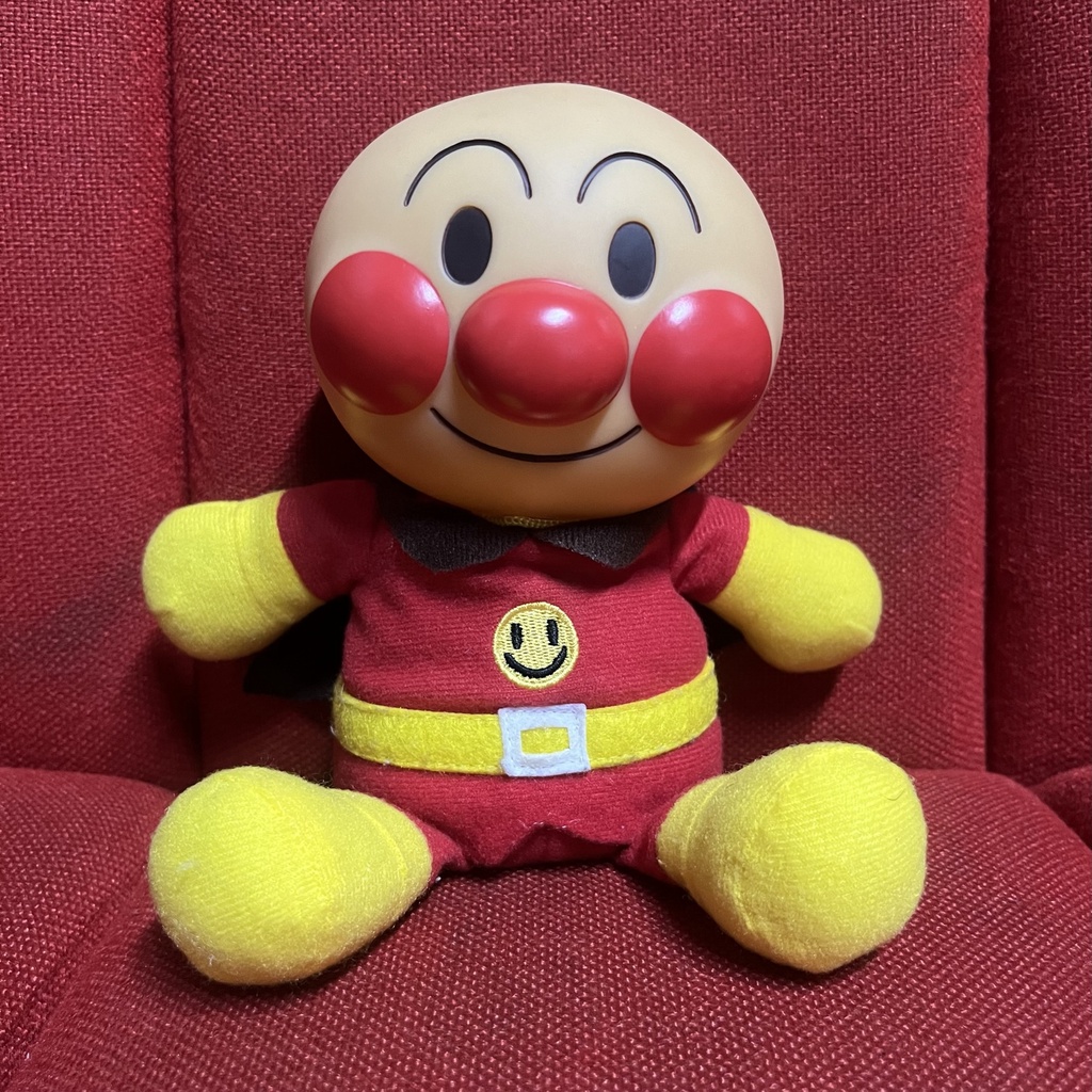 Anpanman ตุ๊กตาอันปังแมน หน้ายาง ตัวผ้า **มือสอง**