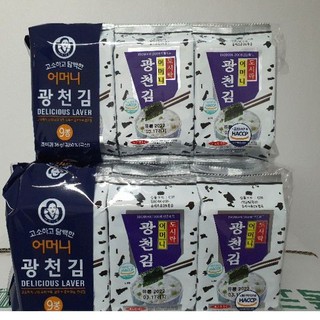 สาหร่ายเกาหลี ซื้อยกลังถูกกว่า 1 ลัง 90 ห่อ (ห่อละ 12 บาท)