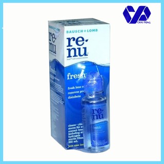 Renu น้ำยาล้างคอนแทคเลนส์ + แช่คอนแทคเลนส์ 355มล. แถมฟรี ขนาดพกพา 60มล. (1ชุด)