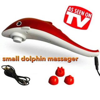 Small dolphin massager เครื่องนวดโลมาตัวเล็ก(ใช้สาย USB หรือใส่ถ่าน) พกพาได้สะดวกโดยมีหัวนวดมากถึง 3 แบบ