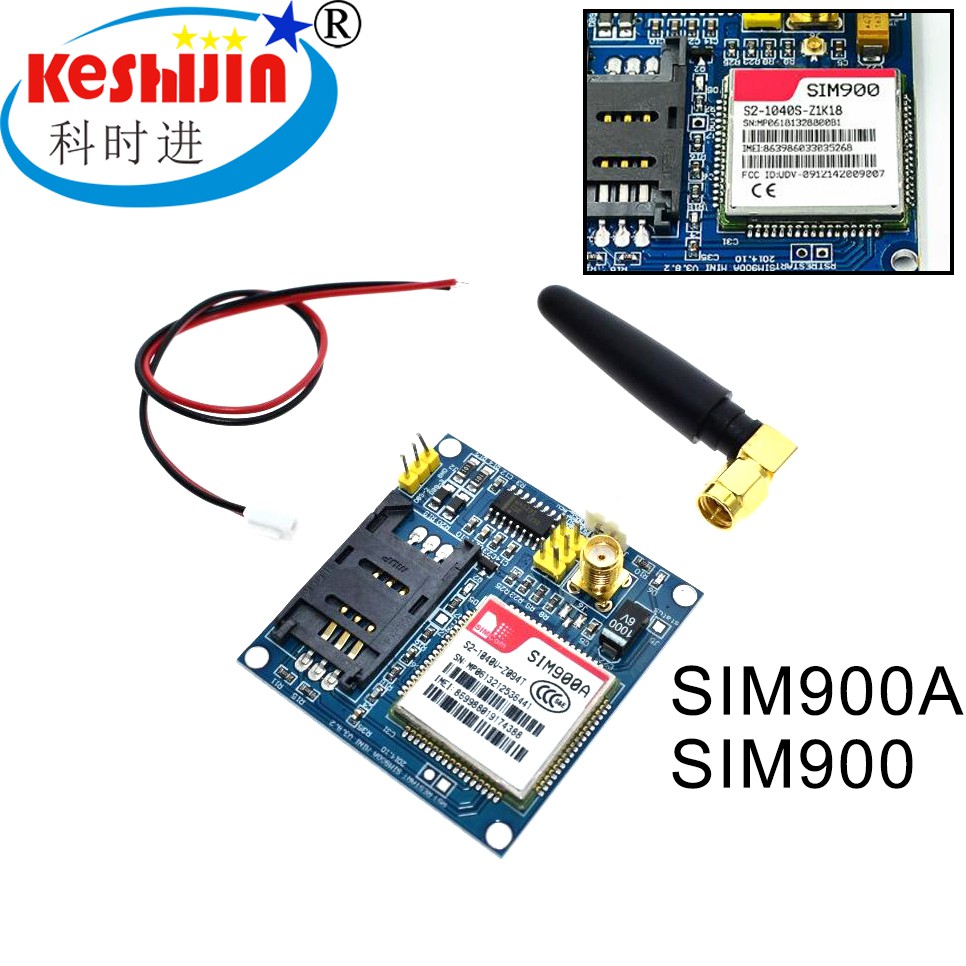 Sim 900 A Sim 900 Mini V 4 . 0 ชุดอุปกรณ์โมดูลเกียร์แบบไร้สาย Gsm Gprs ...