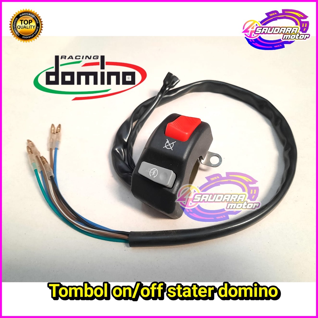 TOMBOL DOMINO STARTER HOLDER SWITCH ปุ่ม + เปิด/ปิดเครื่องยนต์