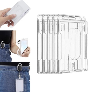 เคสใส่บัตรพนักงาน พร้อมช่องกดลายนิ้วมือ สําหรับบัตรประจําตัวประชาชน ป้ายชื่อ บัตรรถบัส บัตรประจําตัว สํานักงาน