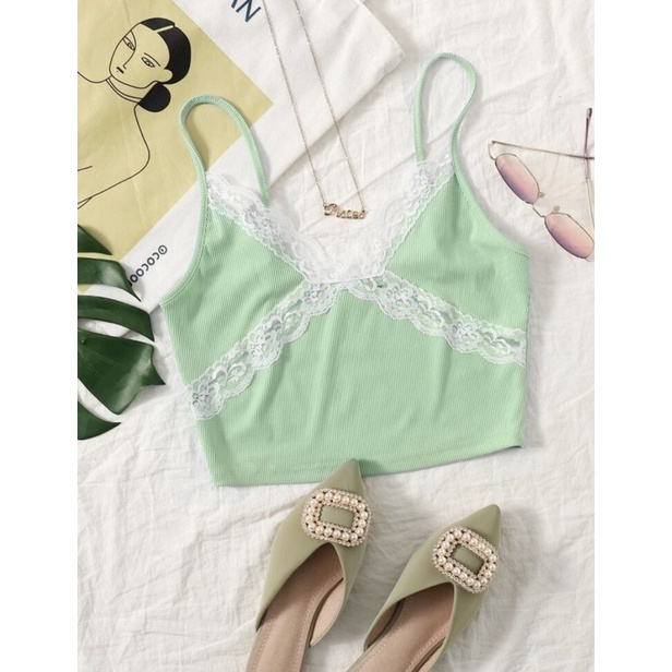 ครอป สายเดี่ยว Shein Shopee Thailand