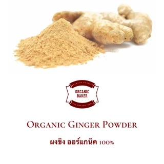 ขิงผง ผงขิง ออร์แกนิค 100% ไม่มีน้ำตาล Organic Ginger Powder ผลิตจากขิงแก่อายุ 12 เดือนขึ้นไป ขิง ขิงแก่ สมุนไพร