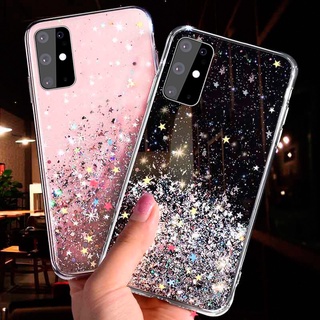 เคสโทรศัพท์มือถือลายกลิตเตอร์สําหรับ Samsung Galaxy A10 A20 A30 A50 A50S A30S A70 A7 2018 A10S A20S A31 A51 A71 A21S A11 M11 A12 J2 J5 J7 Prime