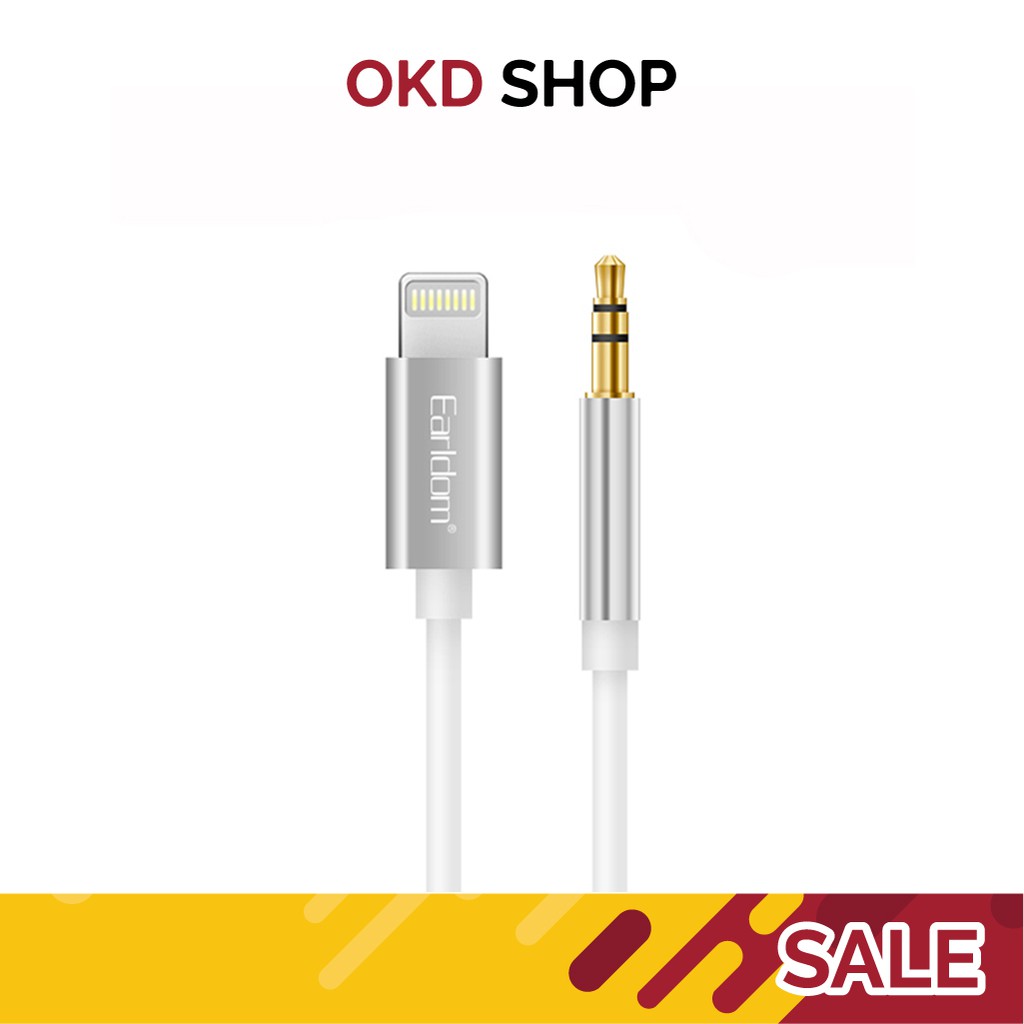 Earldom ET Aux22 Lightning สายสัญญาณเสียง สำหรับ Iphone