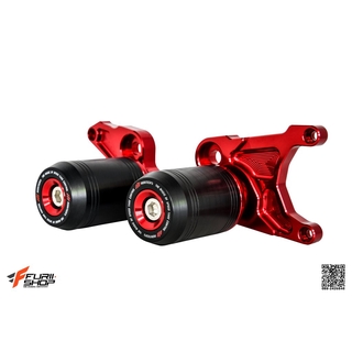 กันล้มกลาง MORITECH สีแดง FOR HONDA CBR650F/CB650F