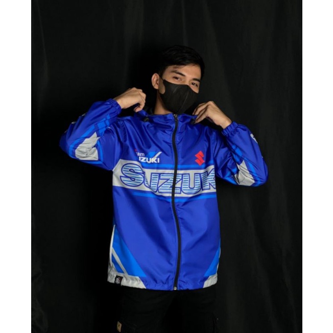 [กันน้ํา] SUZUKI MOTOGP GSX SATRIA FU HOODIE SUNMORI TEAM JACKET