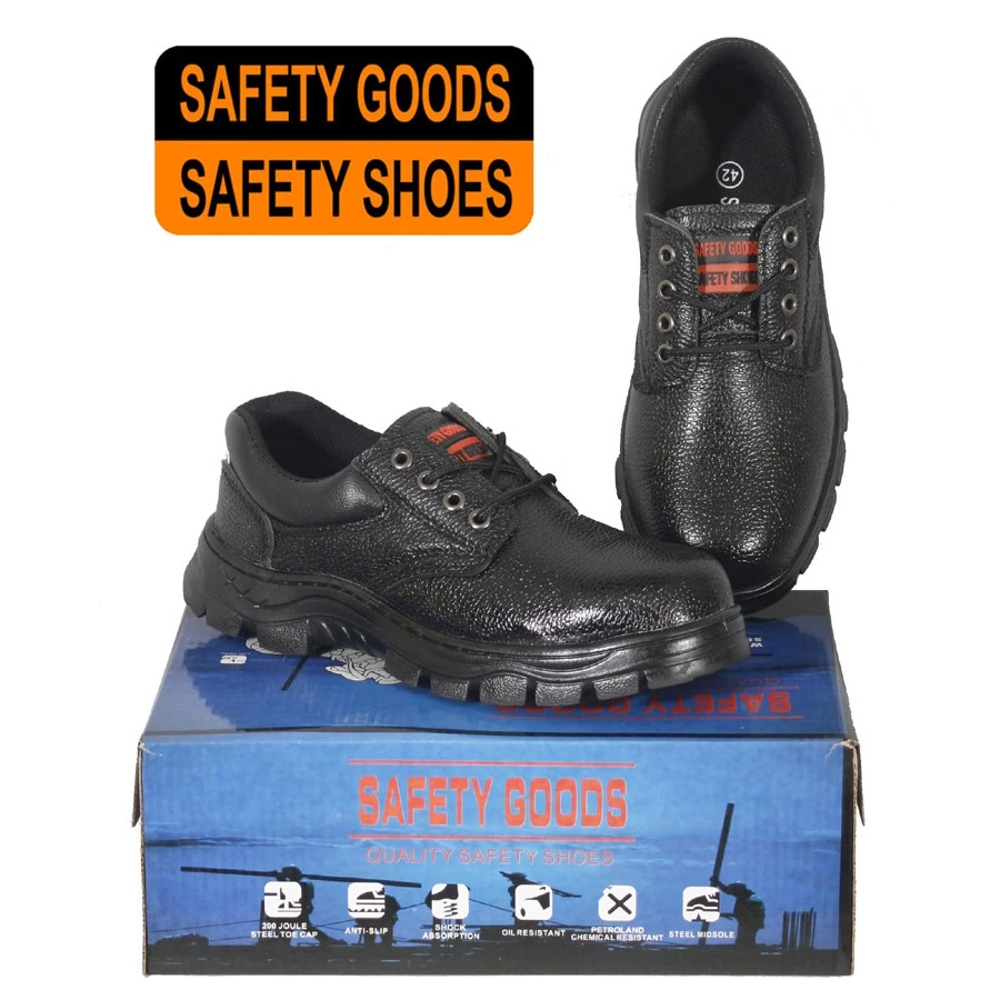 รองเท้าเซฟตี้ SAFETY GOODS หัวเหล็ก พื้นยางเสริมแผ่นเหล็ก